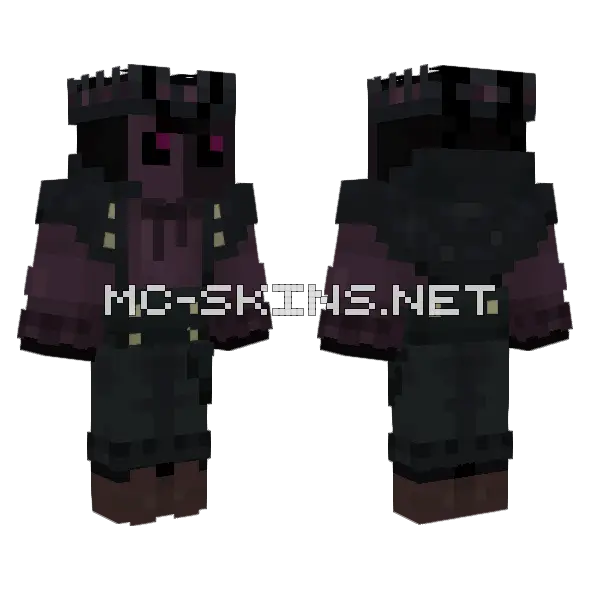 Wither Proof Armour Minecraft skin, front and back