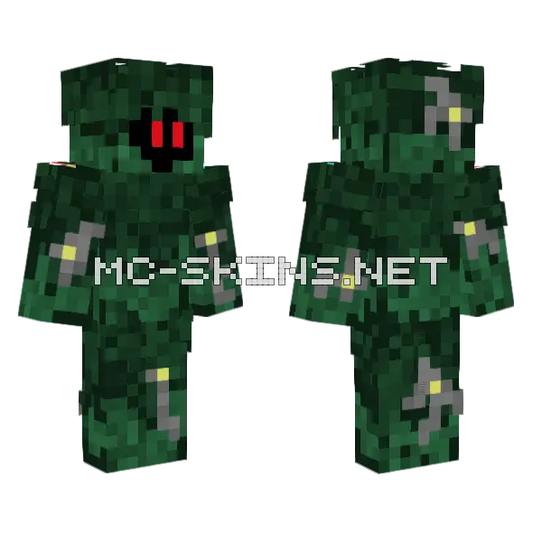 Withered Forest Monster Minecraft skin, front and back
