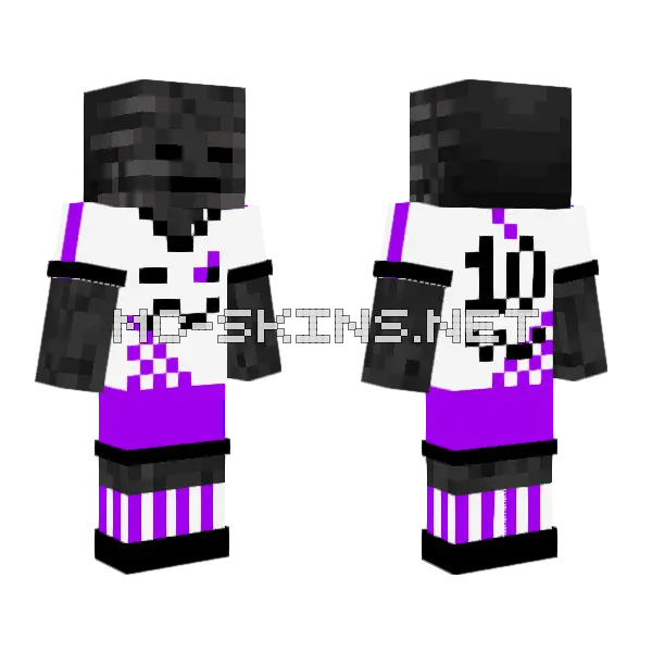 Withiam Black 10 Minecraft skin, front and back