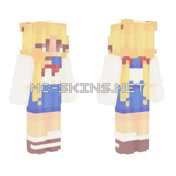 Without Bad Times Sailor Moon Minecraft skin, front and back