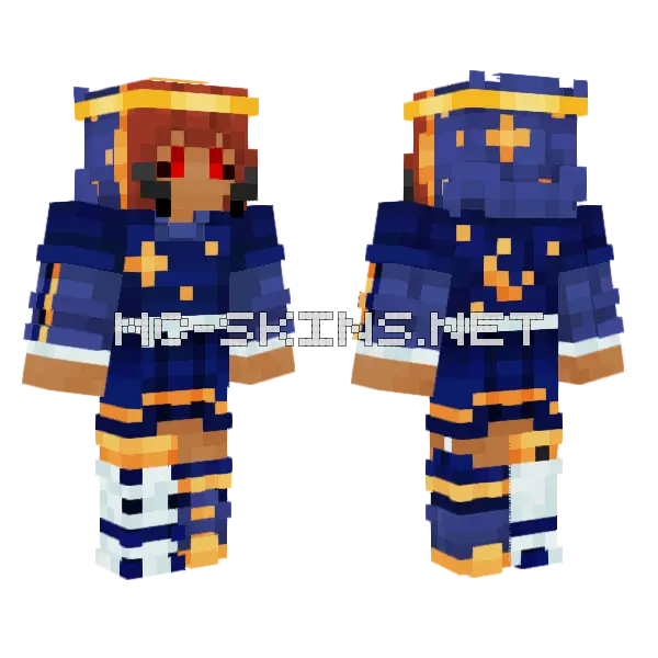 Wizard Fellow Minecraft skin, front and back