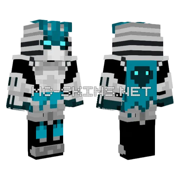 Woah Robot Minecraft skin, front and back