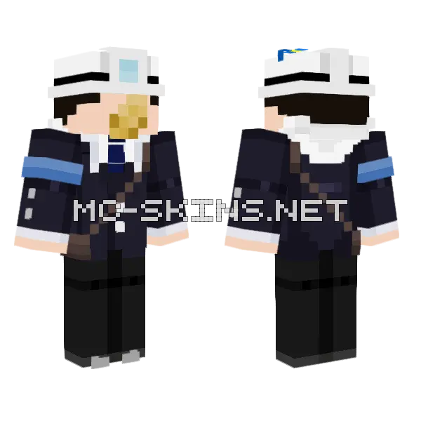 Woee1300 School Uniform Minecraft skin, front and back