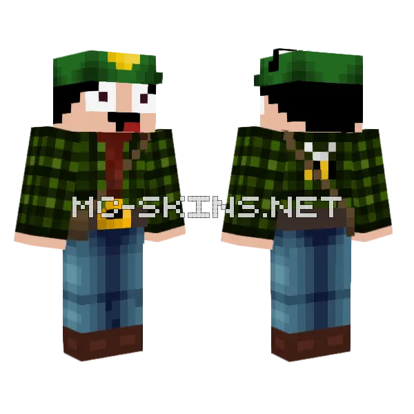 Woeeflannnnel Minecraft skin, front and back