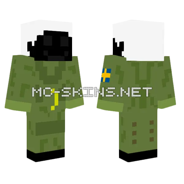 Woffy's Fighter Pilot Suit Minecraft skin, front and back