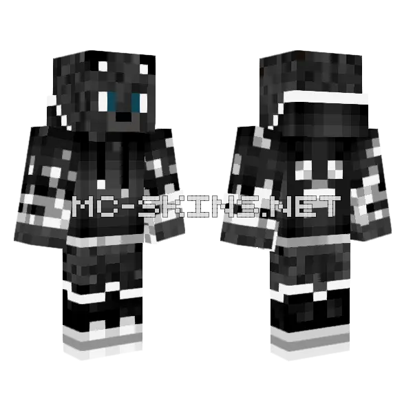 Wolf Remake Minecraft skin, front and back