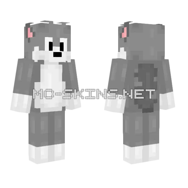 Wolf Skin Minecraft skin, front and back