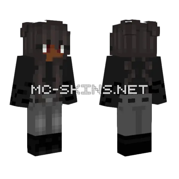 Wolf Spy Minecraft skin, front and back