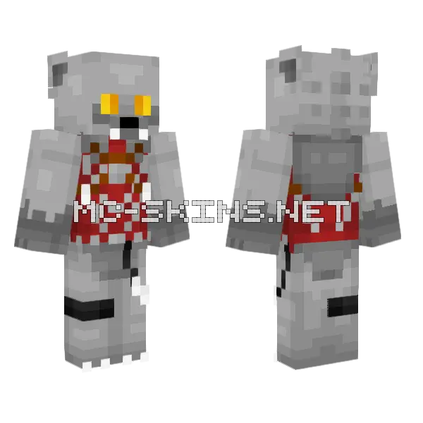 Wolf Warrior Chima Minecraft skin, front and back