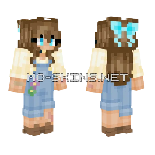 Wolfie But Peaceful 3 Minecraft skin, front and back