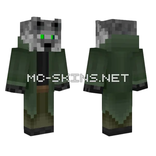 Wolfy Skin Minecraft skin, front and back