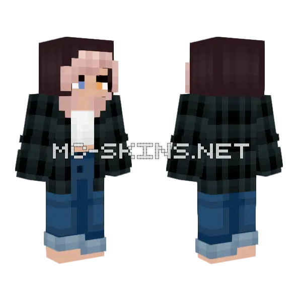Wolfymoonz Neo Minecraft skin, front and back