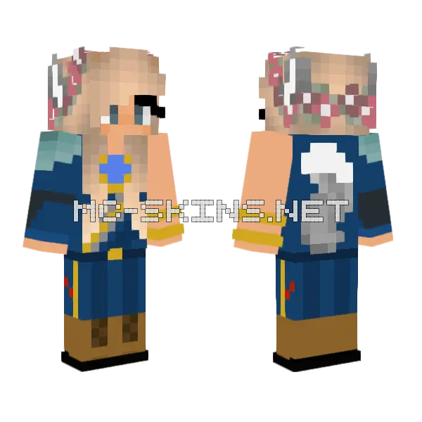 Wolvenmied Slynthian Officer Minecraft skin, front and back