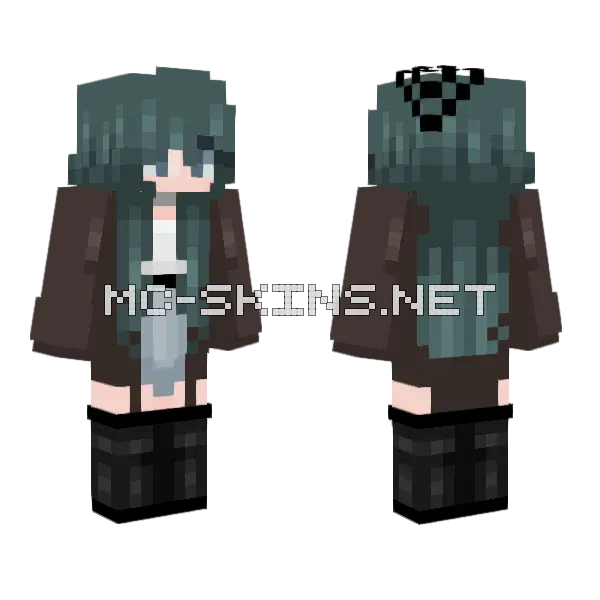Wonder Girl Minecraft skin, front and back