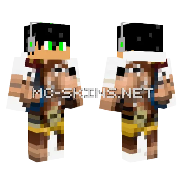 Wonder Guh Huh Minecraft skin, front and back