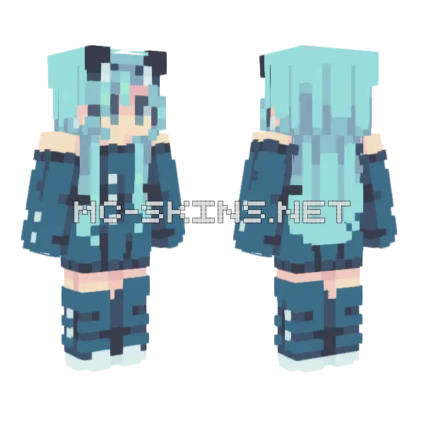 Wonders Remake Minecraft skin, front and back