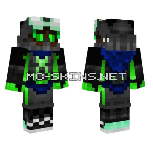 Wonku Man Minecraft skin, front and back