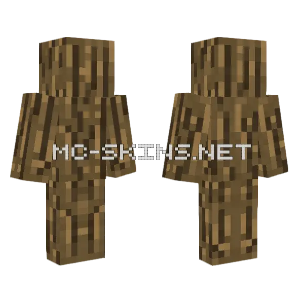 Wood Camo Skin Minecraft skin, front and back