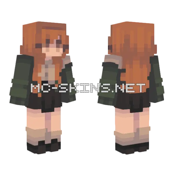 Woodland Hollow OC Minecraft skin, front and back