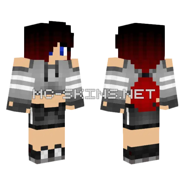 Work Out Boy Minecraft skin, front and back