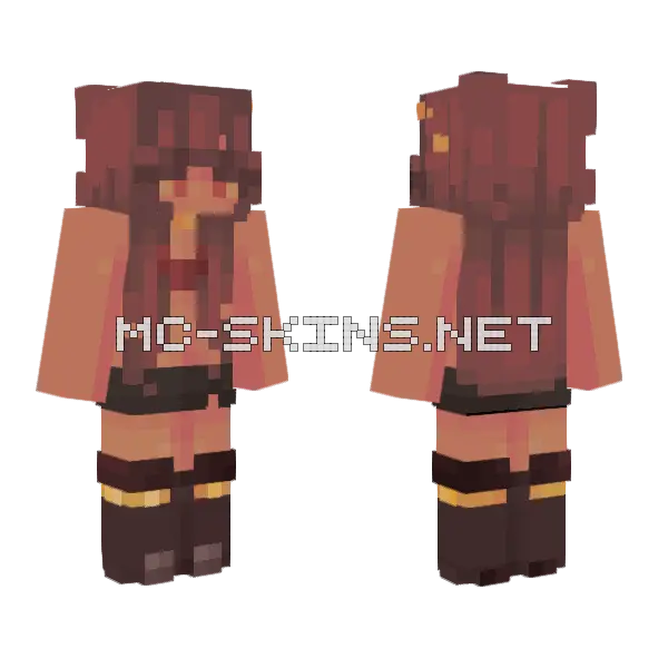 Working Progress Minecraft skin, front and back