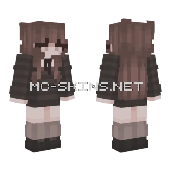 Workip Girl Minecraft skin, front and back