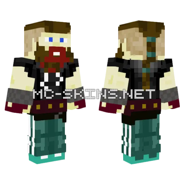 Workout Hoodie H Roth Minecraft skin, front and back
