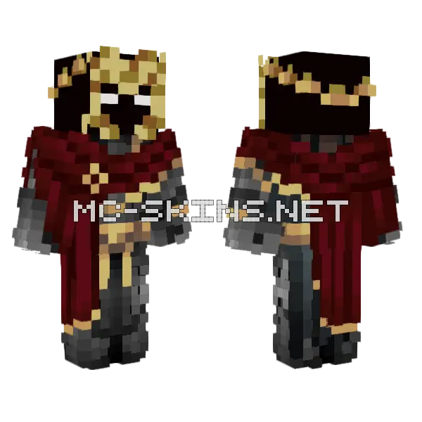 Worrier Minecraft skin, front and back