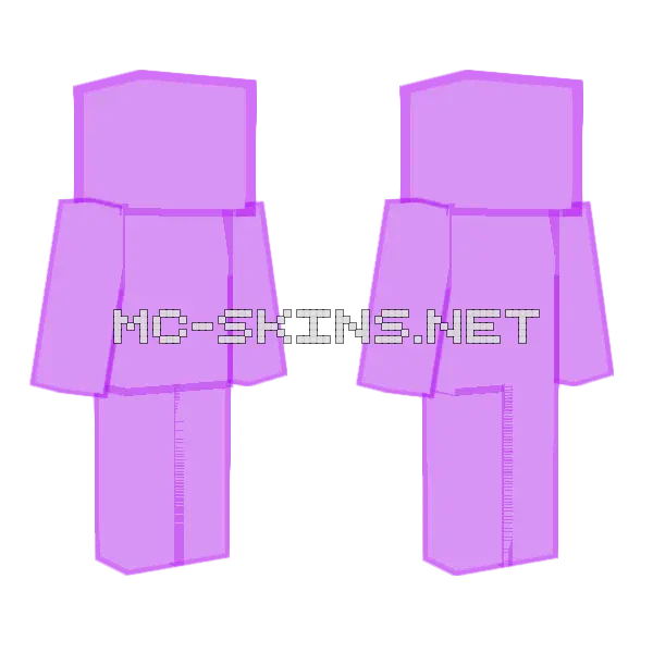 Wow Glorb Effects Minecraft skin, front and back