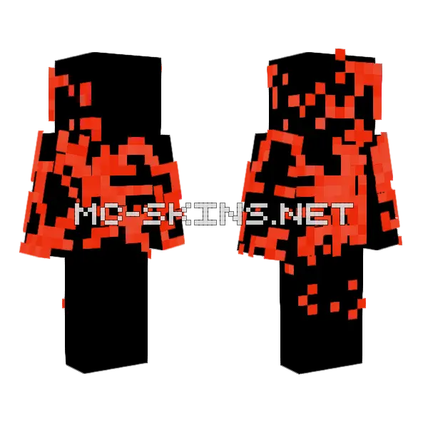 Wrap Of Blood Base Minecraft skin, front and back