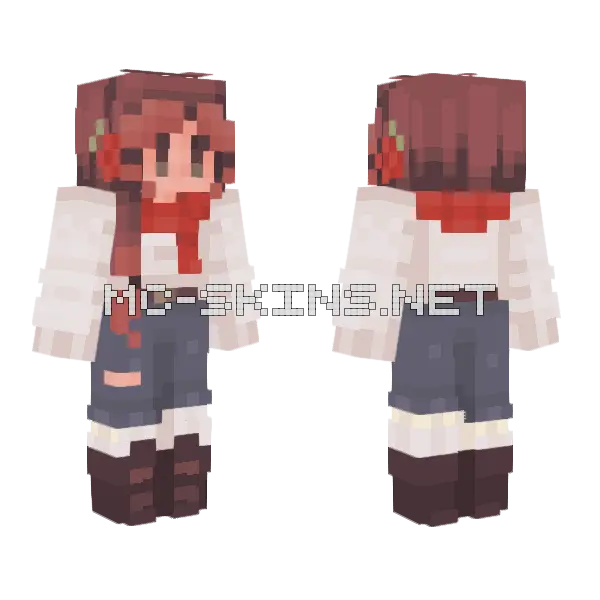 Wrapped Up In Scarves Rce Minecraft skin, front and back