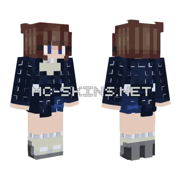 Wrn Minecraft skin, front and back