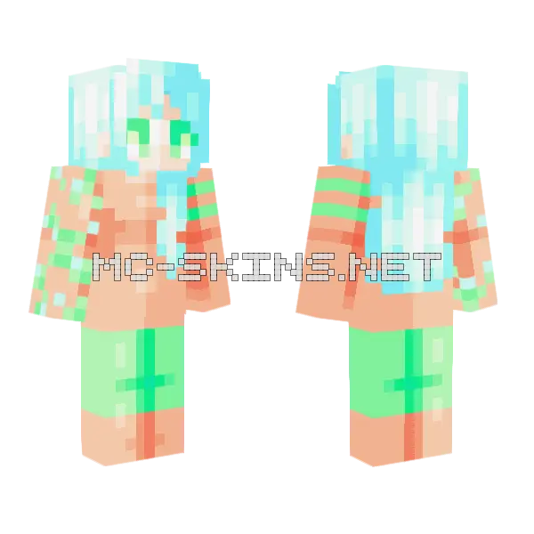 WTRMLN111 Palette Contest Entry Minecraft skin, front and back