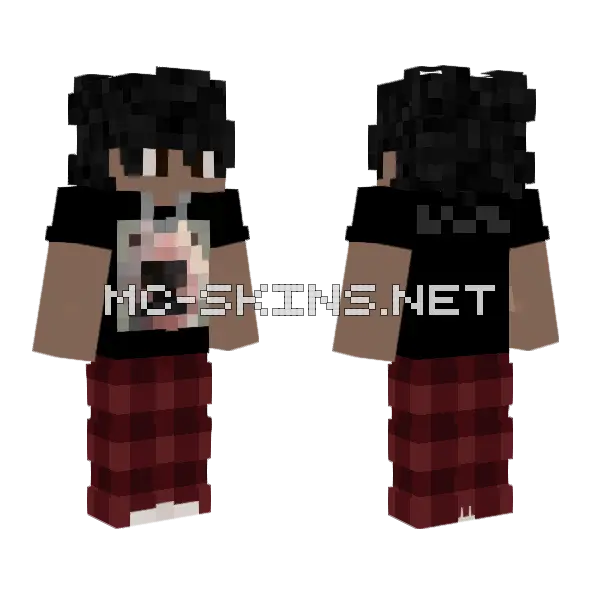 Wuf Minecraft skin, front and back