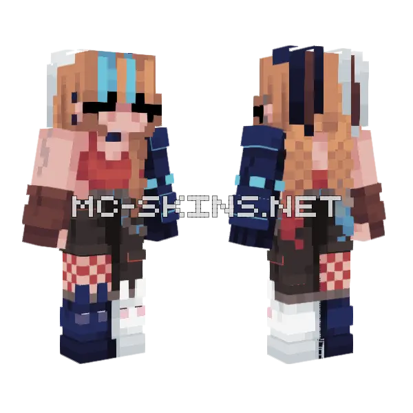 Wuxians Lunch Minecraft skin, front and back