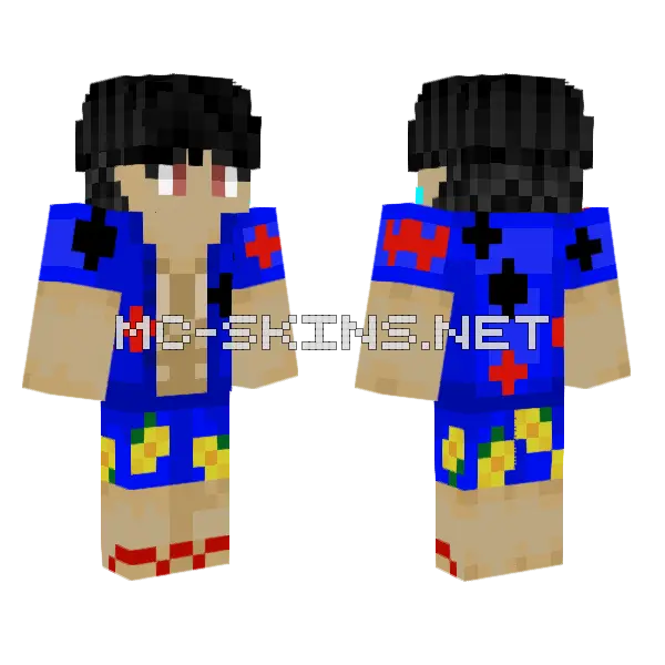 Wyatt Fanpires Vampire Lvl 2 Minecraft skin, front and back