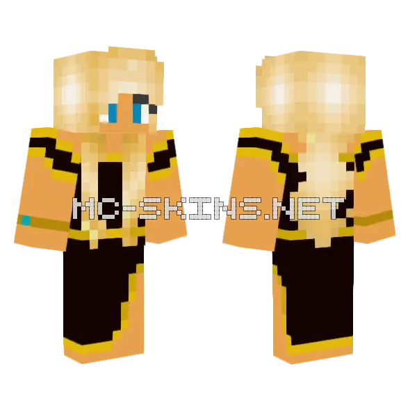 Wyther Knyghtslayr Human Form Minecraft skin, front and back