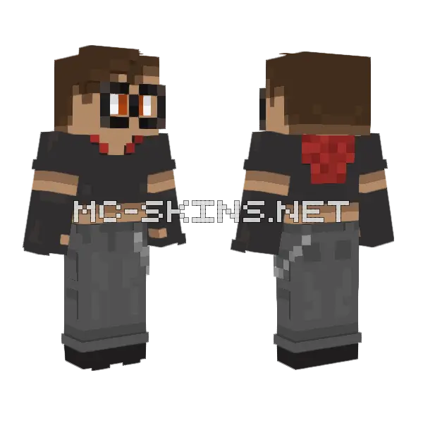 Xander Minecraft skin, front and back