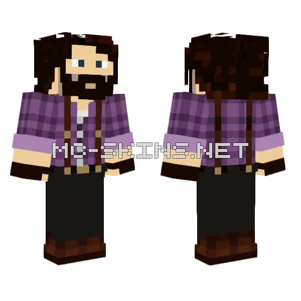 Xanman S Lumberjack Minecraft skin, front and back