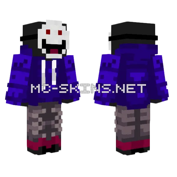 Xarecs Minecraft skin, front and back