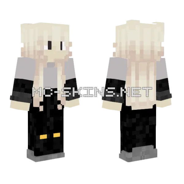 Xavierra The Silly Fox Minecraft skin, front and back