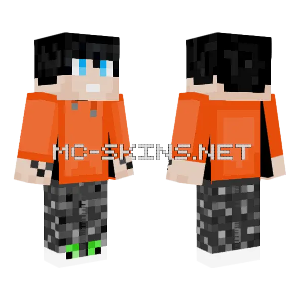 Xcry Pants Up To Neck Minecraft skin, front and back