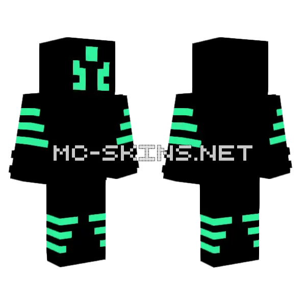 Xeltron 488 Minecraft skin, front and back