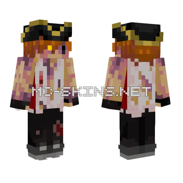 Xero With A Hat 3 Minecraft skin, front and back
