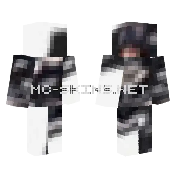 Xicor Minecraft skin, front and back