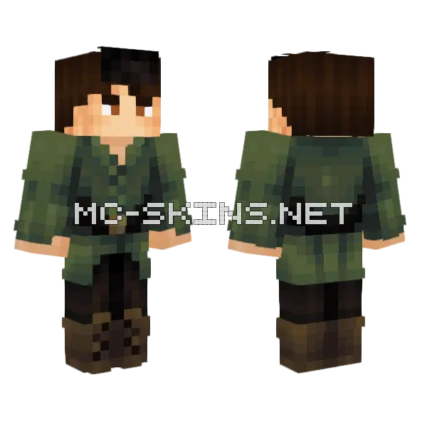 Xjosuegutt Robin Hood Minecraft skin, front and back