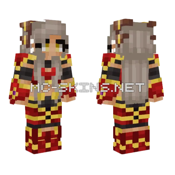 Xmorning Minecraft skin, front and back
