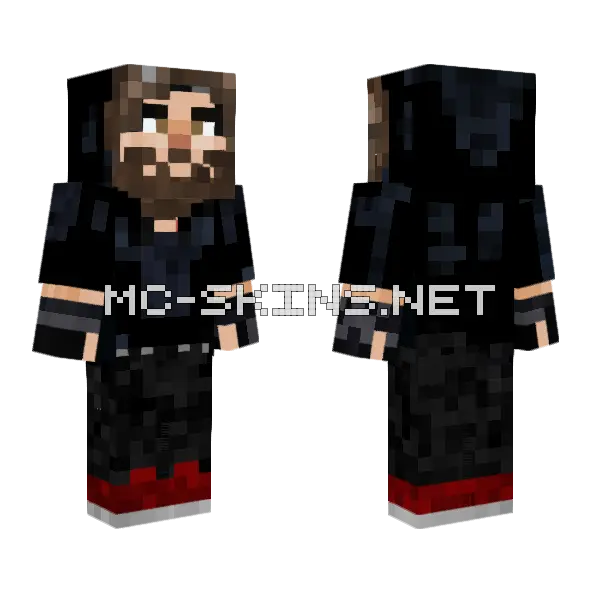 Xtian Hoodie Minecraft skin, front and back
