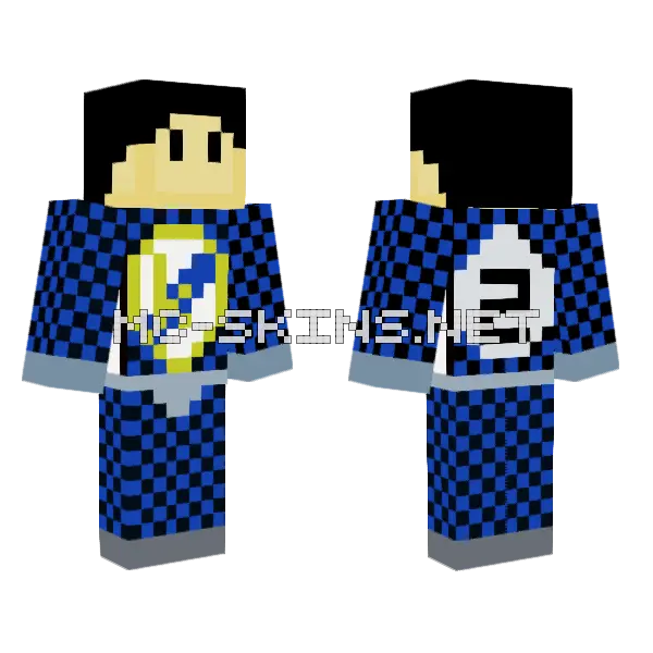xxdd Racing Suit Minecraft skin, front and back