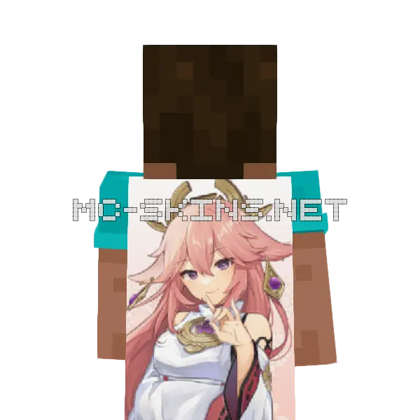 Yae Miko cape, outside and lining